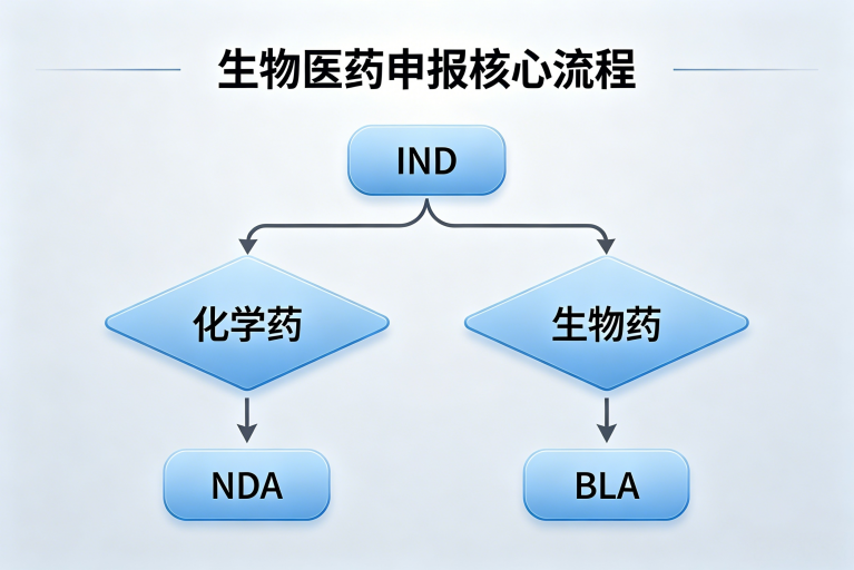 生物医药申报核心：IND、NDA、BLA 概念与应用场景